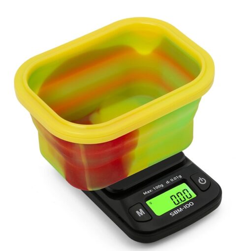 On Balance SBM-100 Rasta Mini Silicone Bowl Scales