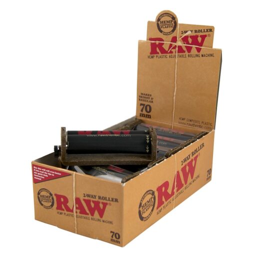 Raw Hemp Plastic Adjustable Roller - Regular Size - Display