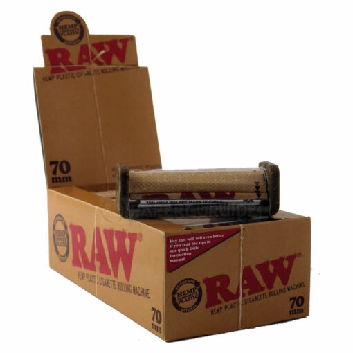 Raw Hemp Plastic Roller - Regular Size - Display