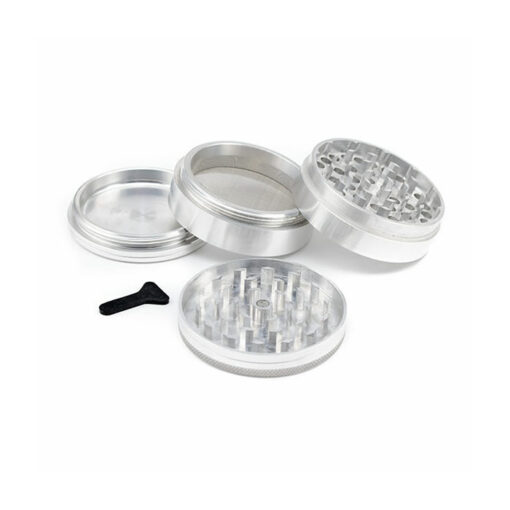 SPF Grinder 63mm 4 Part - Silver